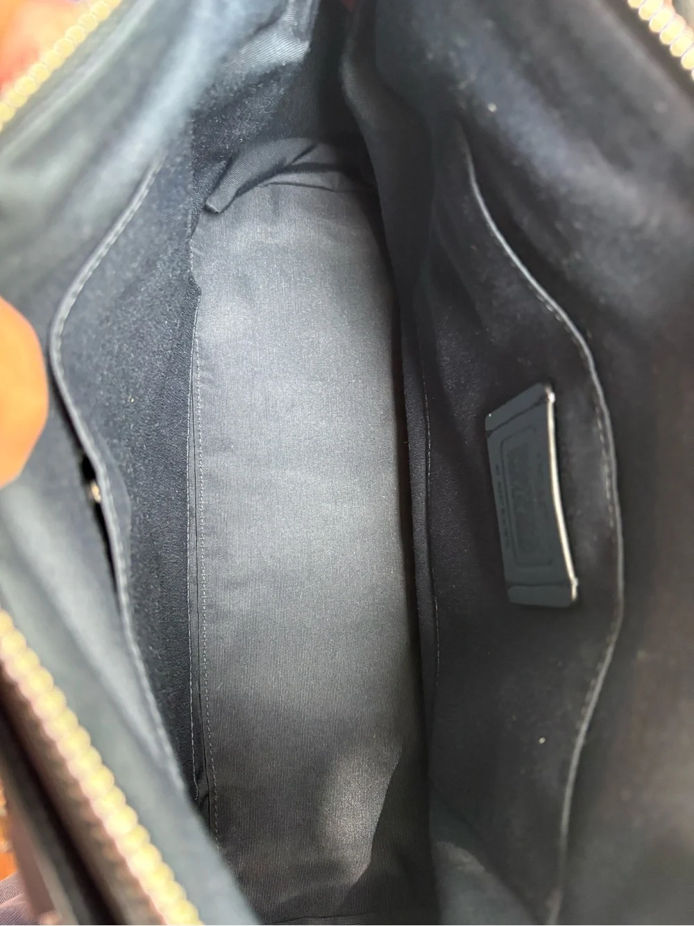 Coach Midnight Navy Signature Satchel NWOT